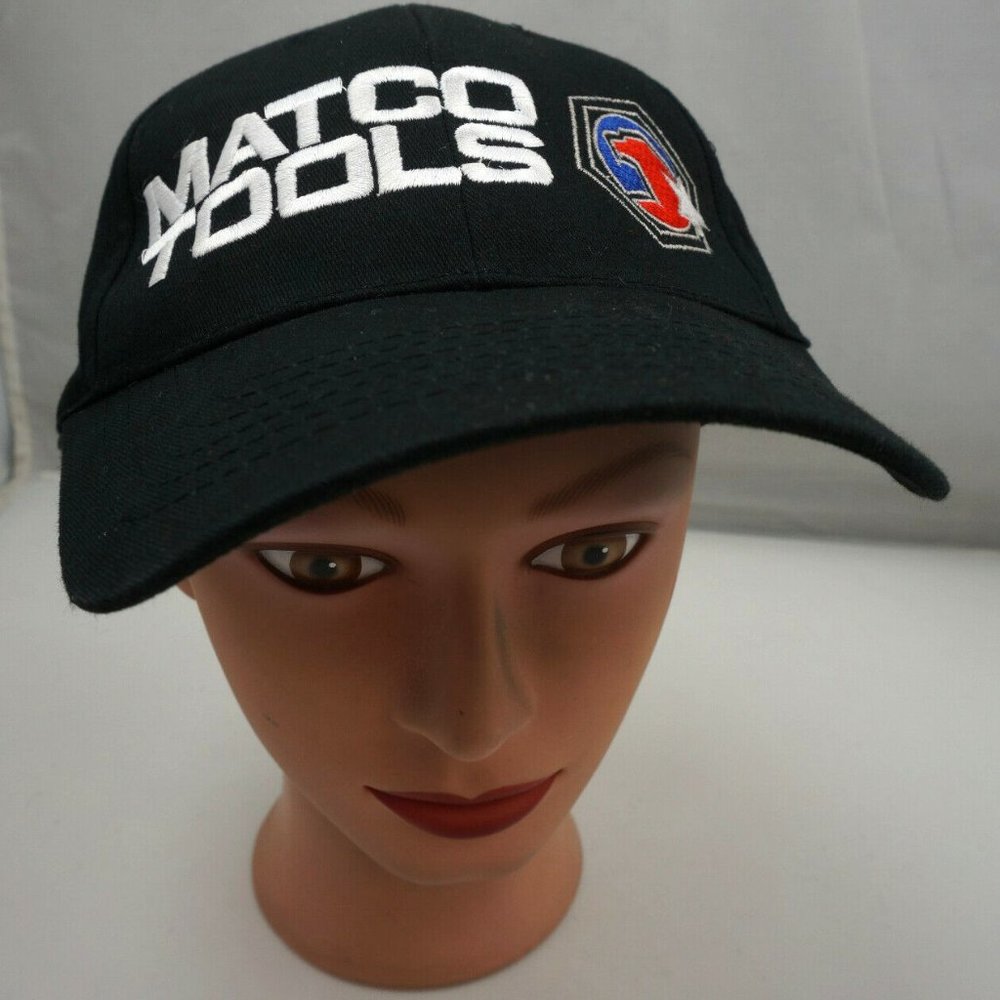 Matco Tools Hat Black Stitched Adjustable Baseball